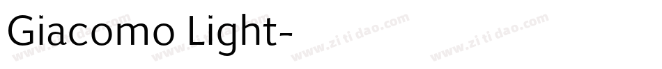 Giacomo Light字体转换
